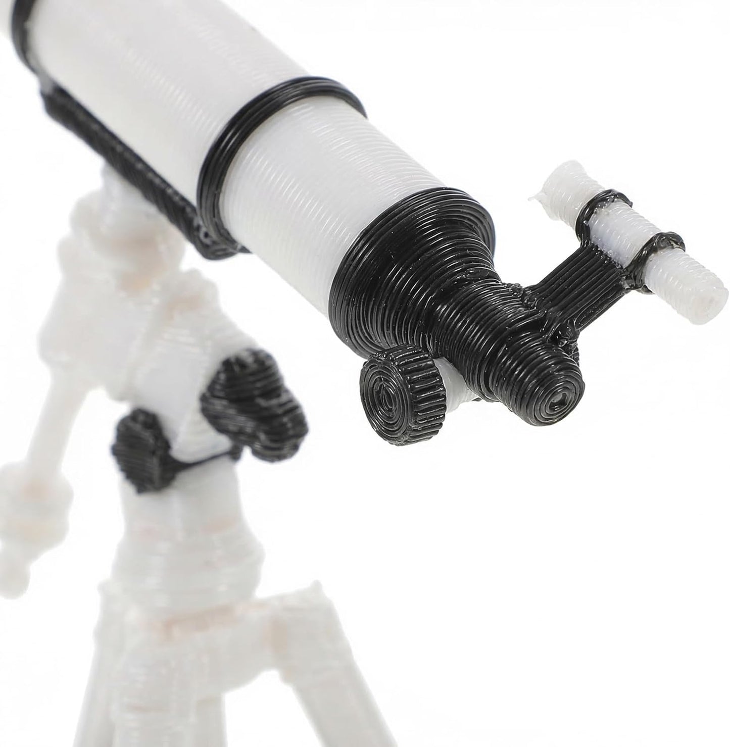 Totority Dollhouse Miniature Telescope 1:12 Scale, Realistic Plastic Telescope Model for Kids, Desktop Decor, Dollhouse Accessories, Beige, 2.28 X 1.61 X 1.02 Inches