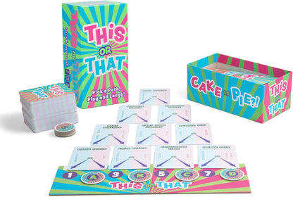This or That Party Game – Family Card Game with Easy Either/Or Choices | Fun Guessing Game for Kids, Teens & Adults Where Players Follow Their Path Down the Pyramid for Family Game Night & Parties