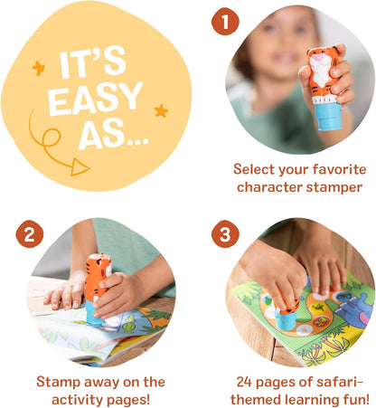 Melissa & Doug Sticker Wow!™ 24-Page Activity Pad and Sticker Stamper, 300 Stickers, Arts and Crafts Fidget Toy Collectible Character – Sea Turtle - for Kids Ages 3+ - FSC Certified