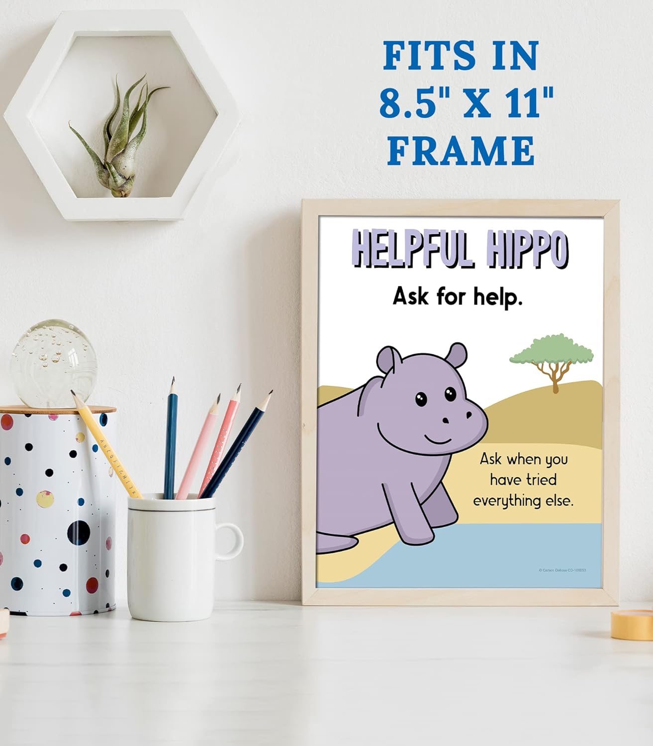 Carson Dellosa 14-Piece Mathematics Strategy Posters, 8.5" x 11" Wall Art Ten Frame, Counting, Number Line, Math Manipulatives, Facts, and More Strategies, Classroom Decor and Teacher Supplies