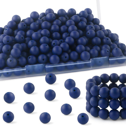 65Pcs 19mm Silicone Beads for Keychain Making Bracelet Necklace, Bulk Round Silicone Beads for Pens（Christmas Green） - Colors A