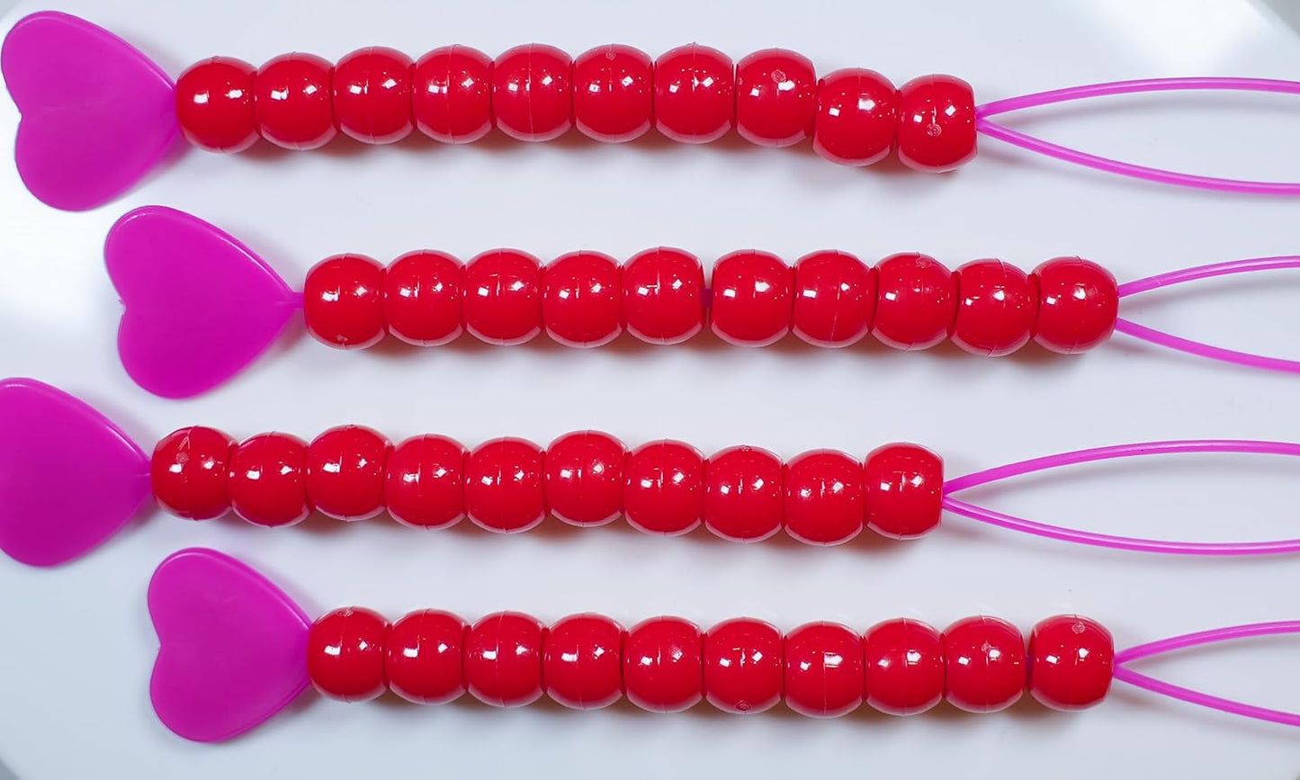 BeadBox: Sustainable Hair Beads for Kids, Reusable Organizer Storage Solution | 160 Hair Beads for Kids | Automatic Hair Bead Threader (Candy)