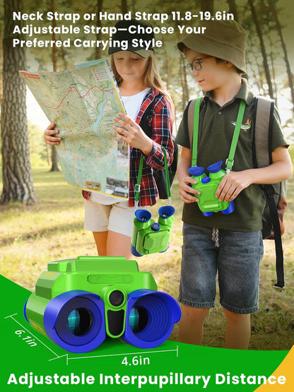 Acoath Binoculars for Kids with Night Vision Camera, Kids Telescope, 10X Optical Zoom, Magic Adventures Telescope Toys Gifts for Age 3, 4, 5, 6, 7, 8, 9, 10+ Years Old Boys Girls