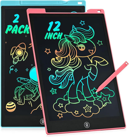 cimetech Toddler Girl Gifts, LCD Writing Tablet 2 Pack, Kids Toys for 3 4 5 6 Year Old Boys, 8.5 Inch Drawing Pad Painting Coloring Books, Travel Essentials Activities, Birthday Gifts Toddler Age 1-3