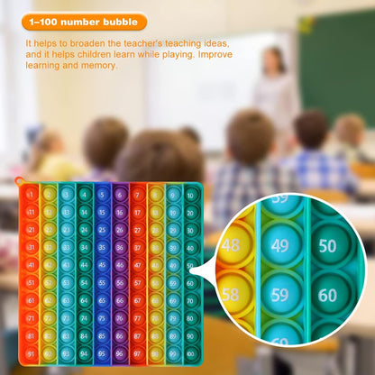 12 Multiplication Table Learning Workbook P00P Fidget Multiplication Game 12x12 Table Math Games Digital Table Toy, Fidget Learning Game Toy Relieves Stress, Creates Various Math Operations