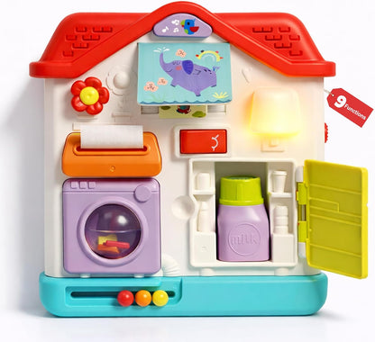Montessori Busy Board Sensory Toys for Toddlers 1-3, Activity Music & LED Light Up Montessori Toys for 2+ Year Old, Travel Toys for 2 Year Old Boys & Girls, 2025