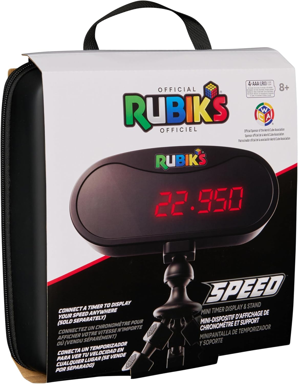 Rubik’s Cube, 3x3 Magnetic Speed Cube for Super Fast Solves, Twisting Fidget Toy, Challenging Brain Teaser & Sensory Puzzle for Adults, Teens, & Kids, for Ages 8 & Up