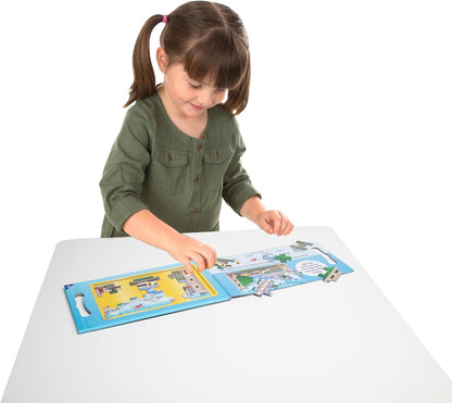 Melissa & Doug Take-Along Magnetic Jigsaw Puzzle Set – On the Farm (2 x 15 Piece) Travel Activity Toy for Preschoolers and Kids Ages 3+ - FSC Certified