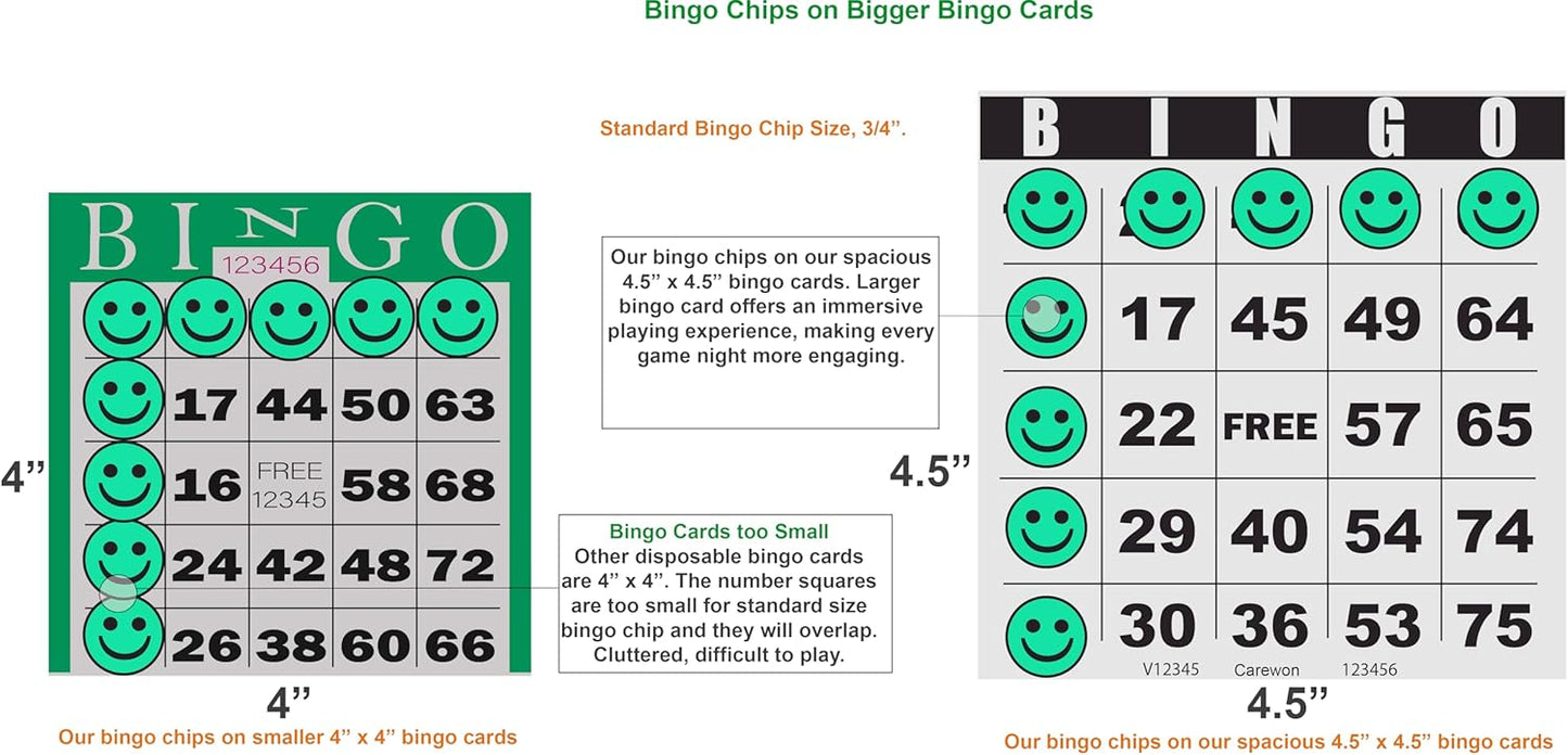 2500 Bingo Chips, Blue (1 of 3 Colors), 3/4", Counting Chips, Math Counter, Reusable or Disposable