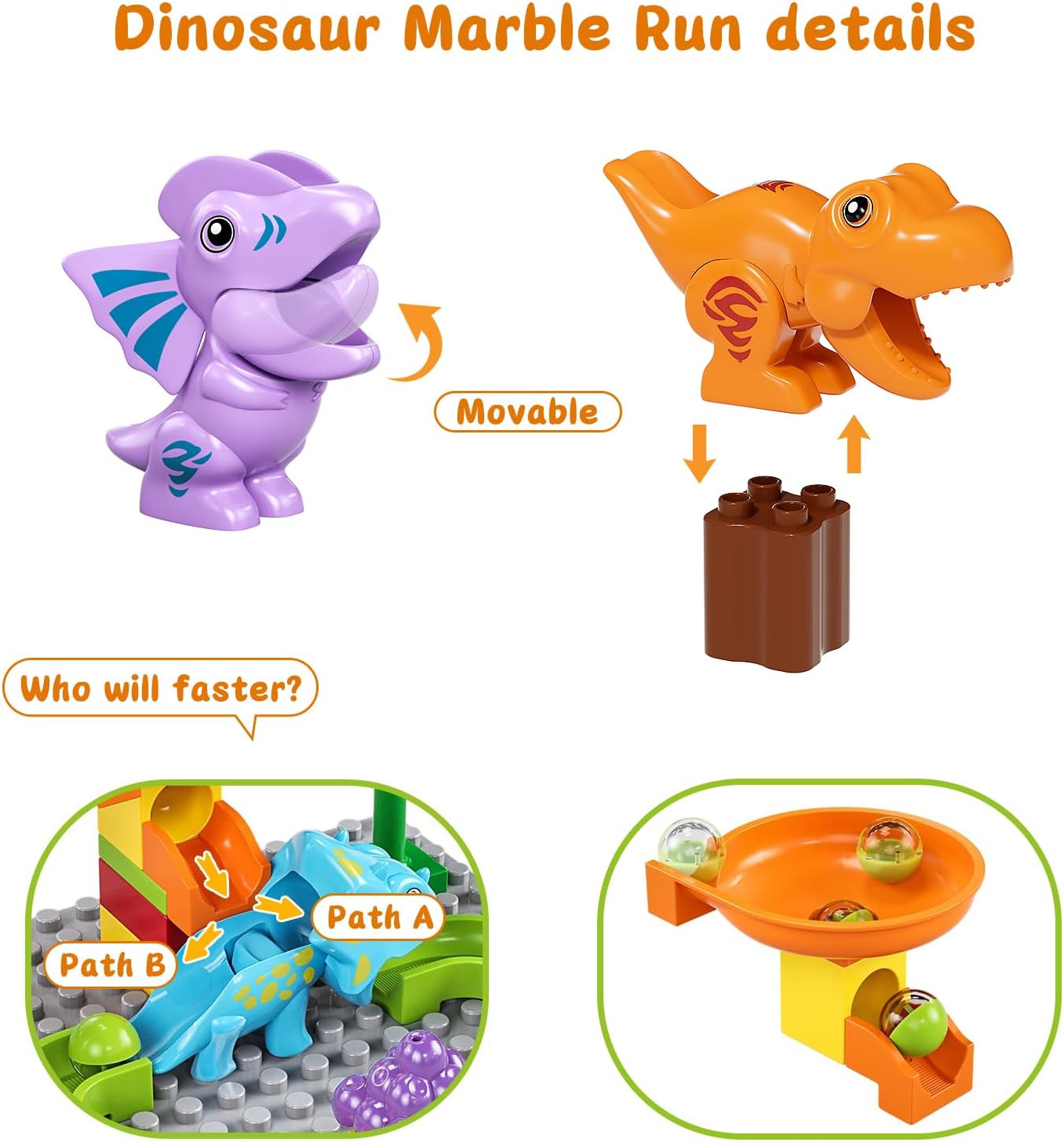 Marble Run Toy Motorized Elevator Marble Maze Kit with Perpetual Motion Machine, Building Block Educational Construction Game Playset STEM Learning Hand Eye Coordination Training Unlimited DIY