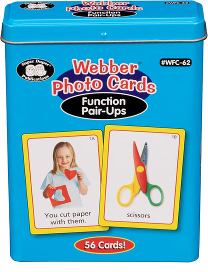 Super Duper Publications | Function Pair-Ups Photo Flash Cards | Identify and Describe Everyday Objects Fun Deck | Educational Learning Materials for Children