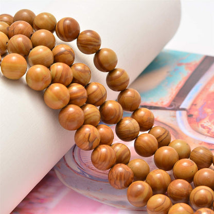 NCB 100pcs Original Natural Stone Beads Gemstone Round Loose Beads 6mm 8mm 10mm (Blue Aventurine, 6mm 100Beads) - Colors B