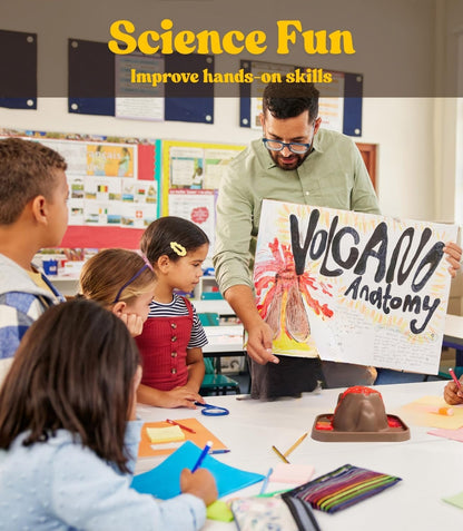 5 Pcs Volcano Science Kit - DIY Demonstration Model & Fairy Garden Decoration