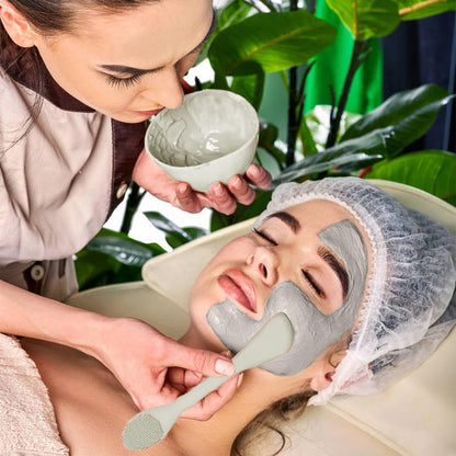 RamPula Silicone Face Mask Brush, Face Scrubber for Gentle Exfoliating & Hairless Moisturizers Applicator Tools for Apply Mud, Clay, Charcoal Mixed Mask, Cream, Lotion