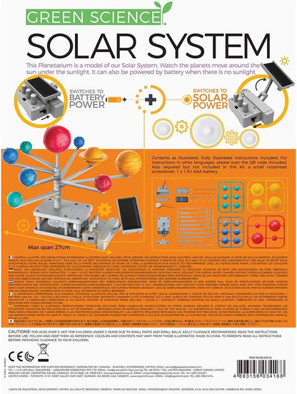 4M Green Science Rotating Solar System Kids Science Kit