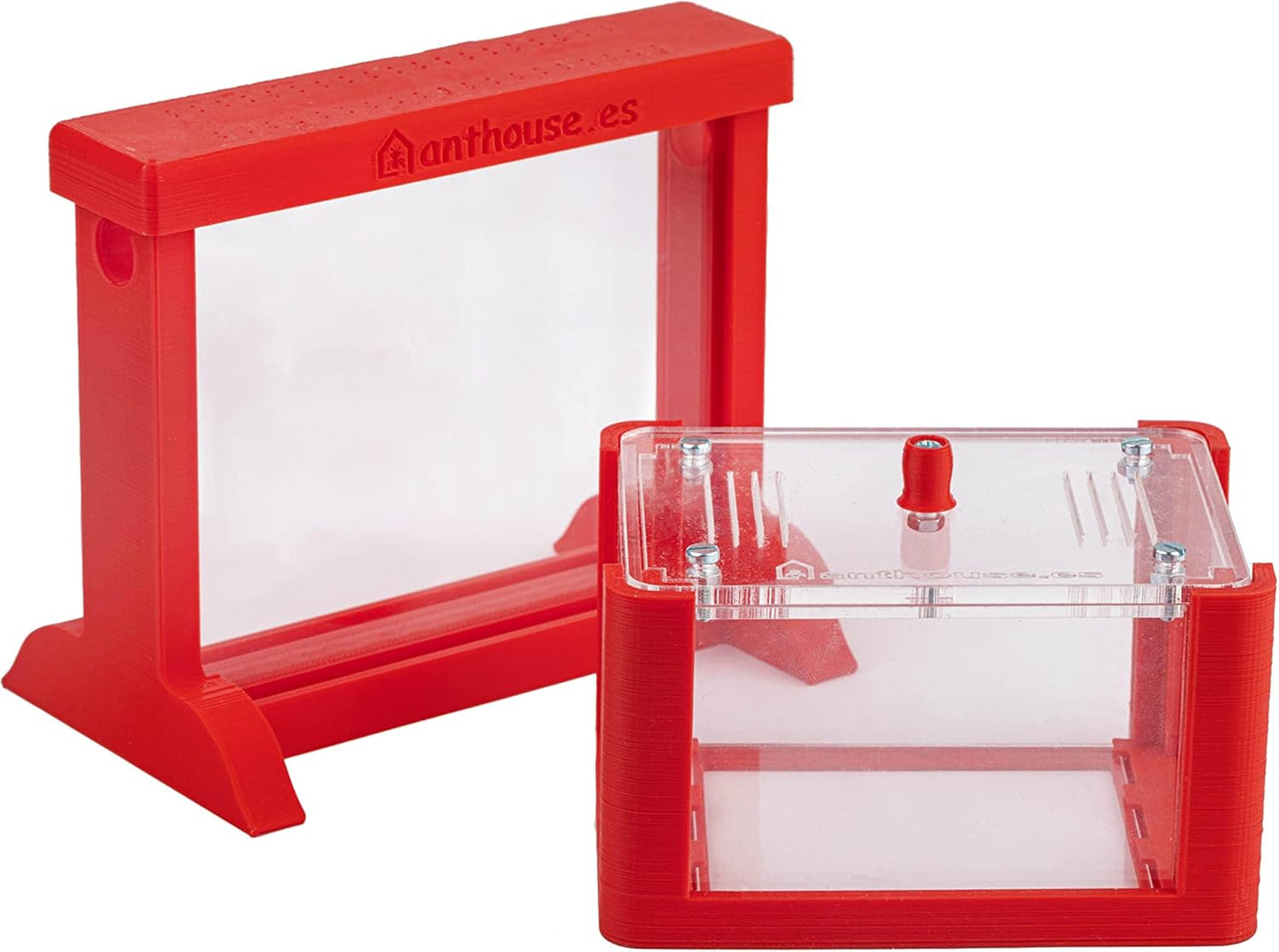 Anthouse.ES - Natural Sand Ant Farm - Basic Acrylic Kit (Sandwich + Foraging Box) - 12x10x1 cm and 18x10x5 cm