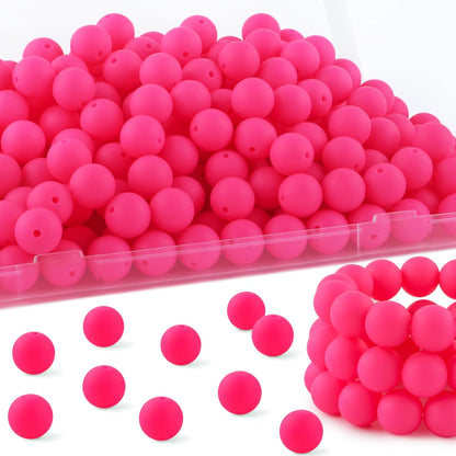 65Pcs 19mm Silicone Beads for Keychain Making Bracelet Necklace, Bulk Round Silicone Beads for Pens（Christmas Green） - Colors B