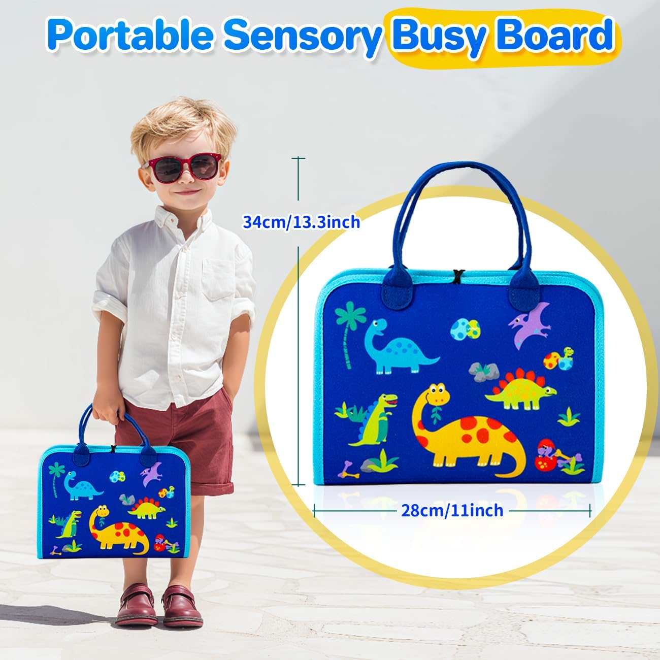 SYHLN Toddler Montessori Busy Board Toys for Little Girl Gifts: Educational Preschool Learning Travel Toys, Busy Book Learning Sensory Toys for Toddler Girls, Girls Unicorn Christmas Birthday Gifts