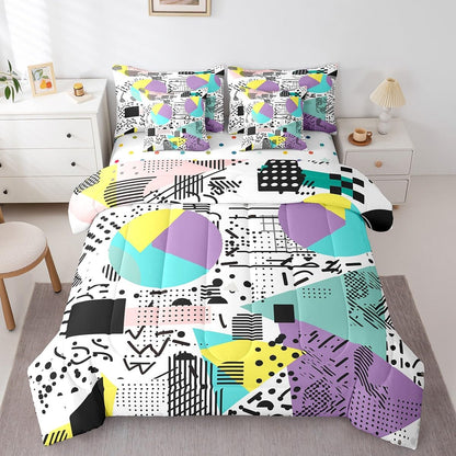 Erosebridal Chemical Equation Bed in a Bag Queen Comforter Set 7 Piece,Chemistry Bedding Sets Science Students Learning Gift Sheet Set with Comforter,Molecular Formula Education Bed Set - Colors A