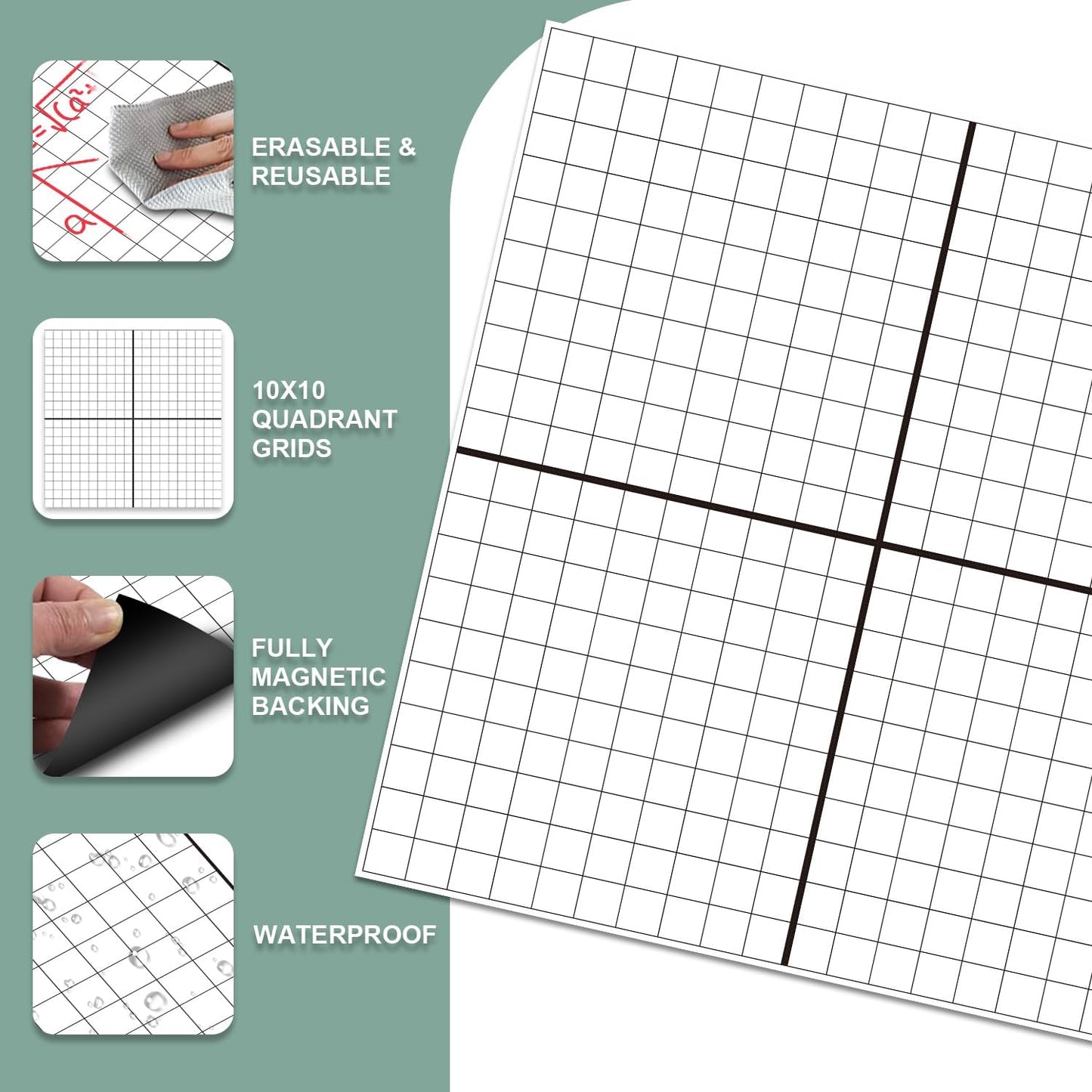 Giant Magnetic Dry Erase Handwriting Paper for Classroom Whiteboards – Reusable Writing Chart with Lined Paper Design, Perfect for Handwriting Practice, Homeschooling, and Teacher Essentials