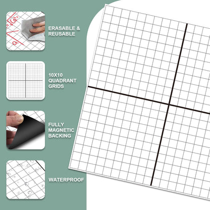 Giant Magnetic Dry Erase Handwriting Paper for Classroom Whiteboards – Reusable Writing Chart with Lined Paper Design, Perfect for Handwriting Practice, Homeschooling, and Teacher Essentials