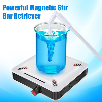 Feekoon 3000 RPM Magnetic Stir Plate with 5 Stir Bar and 1 Bar Retriever, Magnetic Mixer Stirrer Max Stirring Capacity 3000ml for Lab Brewing (No Heating)