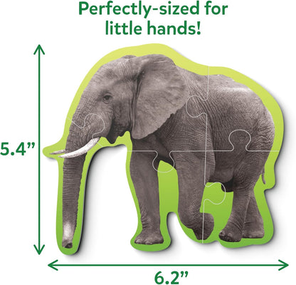 Skillmatics Step by Step Puzzles - 40 Piece Jigsaw & Toddler Puzzle, Montessori Educational Toy for Boys & Girls, Farm Animals, Travel Friendly, Gifts for Kids Ages 3, 4, 5 and Up