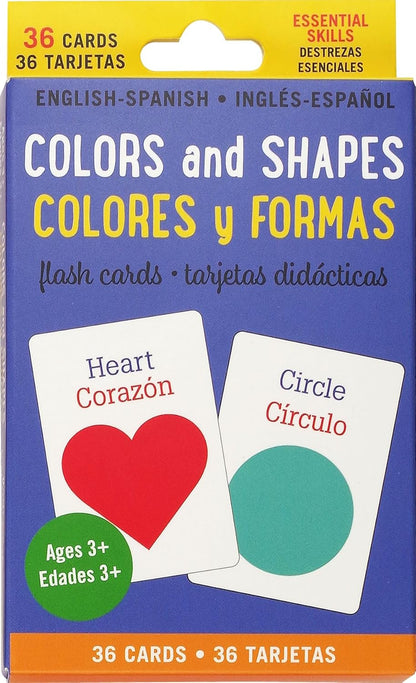 Bilingual Flash Cards - Colors & Shapes (English and Spanish Edition)