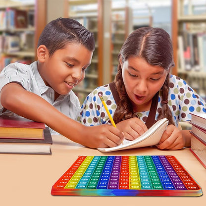 Multiplication Game Table 12 X 12 Math Flash Cards 3rd Grade Fingertip Fidget POP Toy Board Create a Variety of Multiplication additions for Teachers