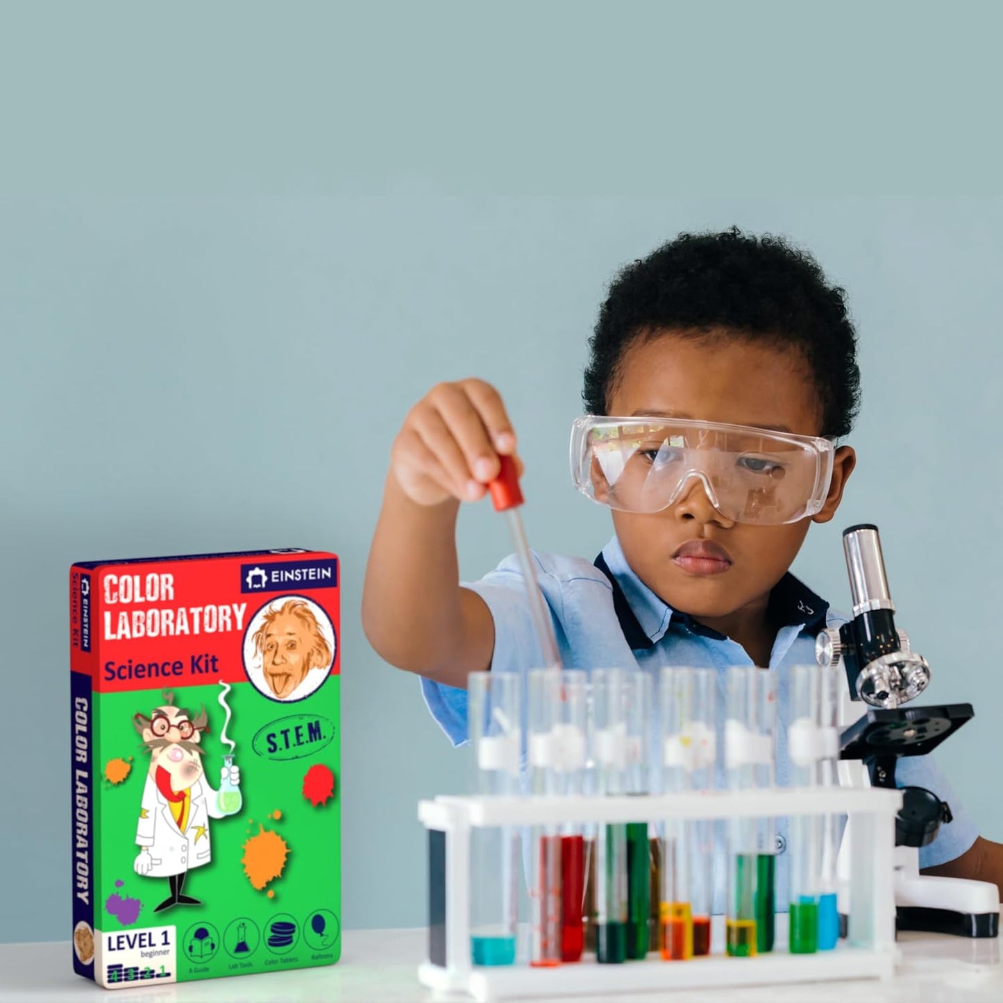 Einstein’s Optical Illusion LAB Science Kit for Kids. STEM for Boys & Girls Aged 8 and Above. 14 Exciting Experiments Inside/Detailed Picture Guide Included. Award Winning Kit