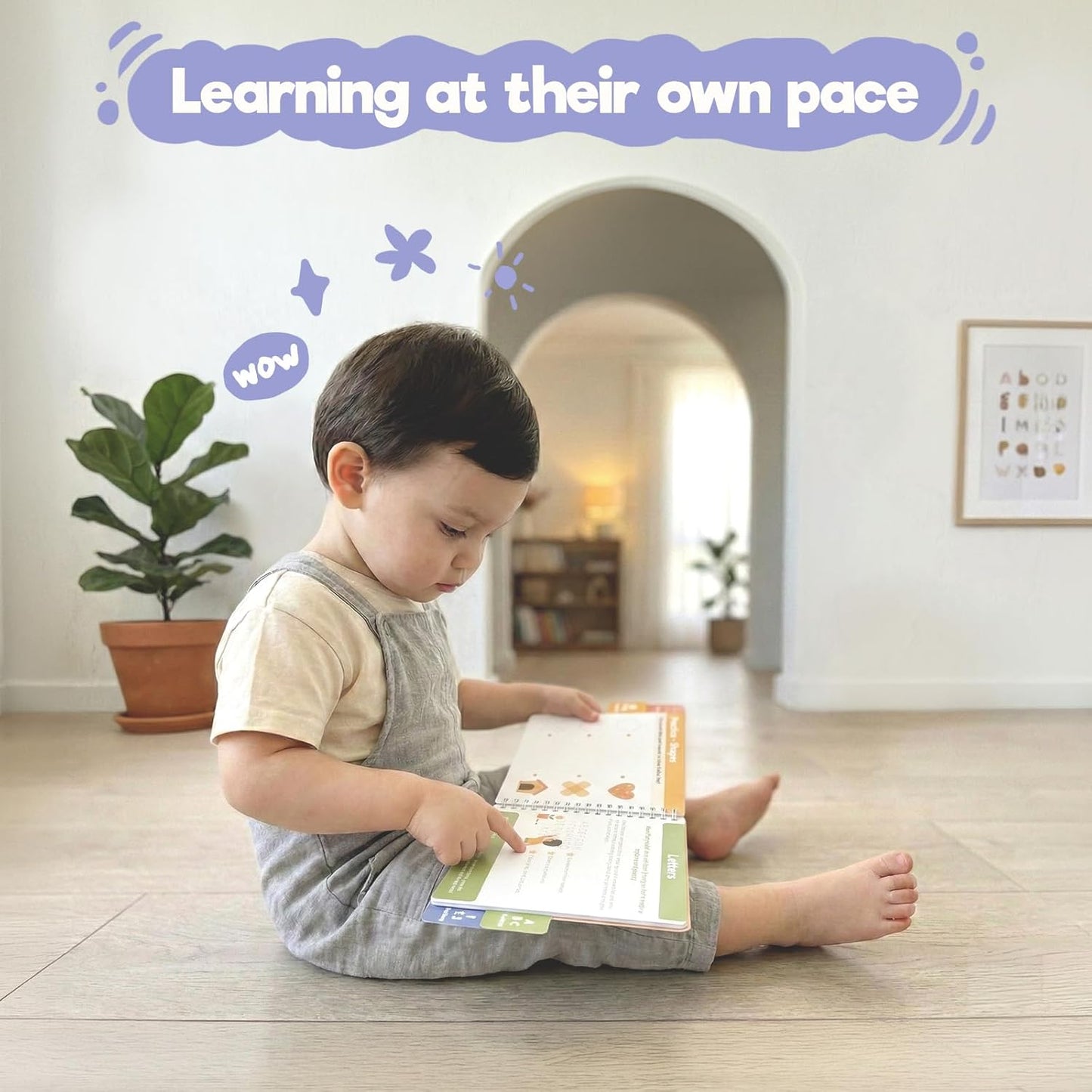 inamio Tracing Book for Kids Ages 3-5 - ABC Preschool Learning Activities, Reusable Handwriting Workbook, Childrens Busy Books for Pen Control - Alphabet & Letter Handwriting Practice for Kids