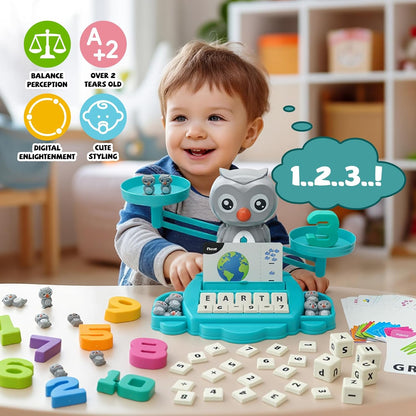 Snugzy Dinosaur Balance Counting Toys Math Game Montessori Toys Learning Games for Kids Educational Toy Gifts for Boys Girls Age 5-7