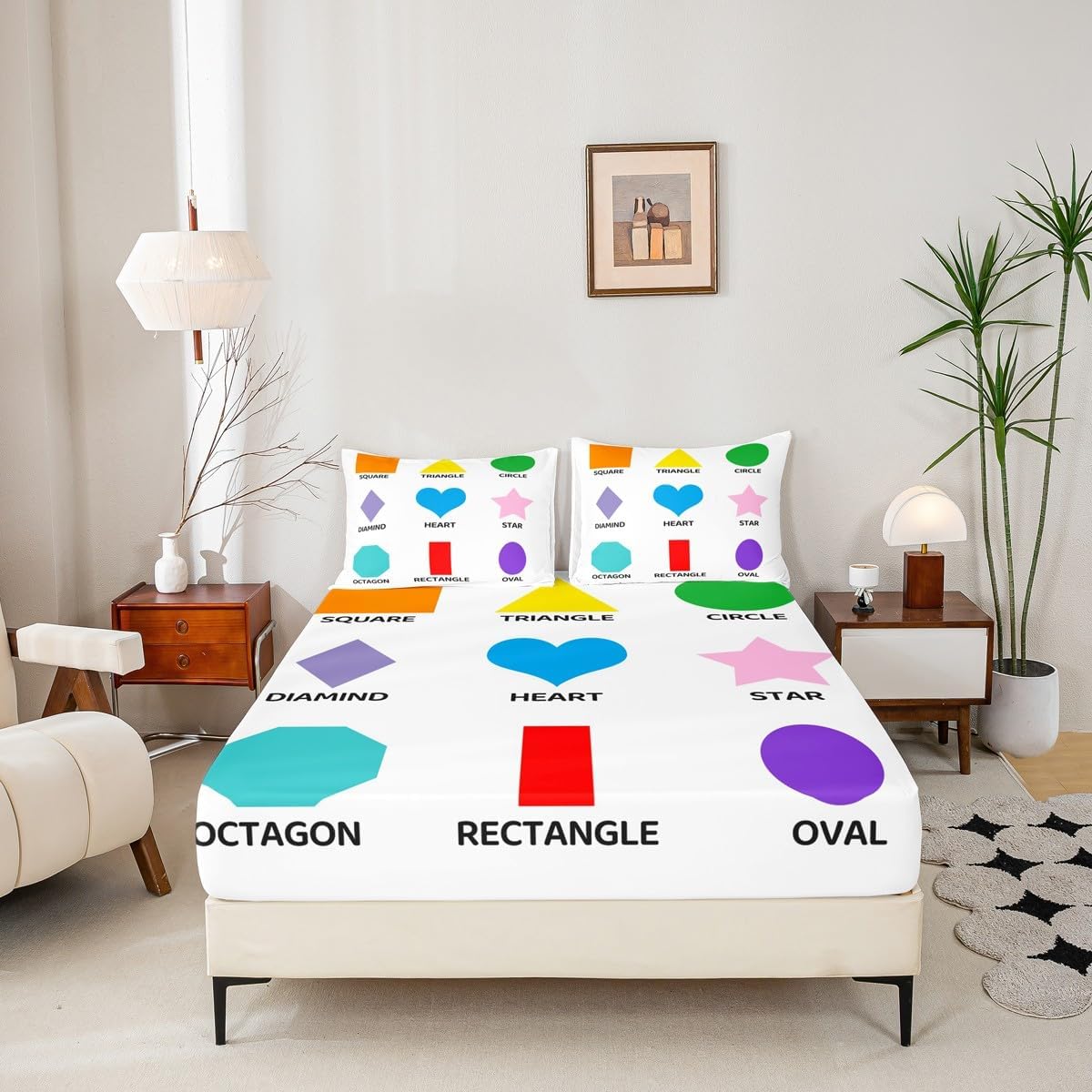 Chemistry Bed Sheets for Kids Teens Girls Boys,Chemical Experiment Fitted Sheet Twin,Science Themed Sheets for Math Lovers,Chemistry Lab Bedding Set,White and Black
