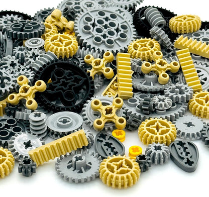 Miutrue Technical Parts Wheels Gears Building Blocks Accessories Pieces kit Construction Toys Set for Kids 6yrs+ Compatible with Major Brands