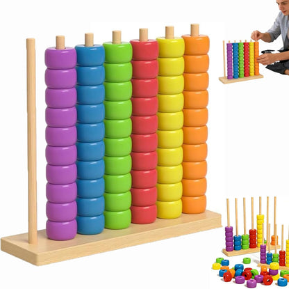 Color Pile up Challenge, Color Matching Stacking Puzzle Game, Color Stack Challenge Game, Competitive Tabletop Brain Teaser for Family Game Night (A*1pcs)