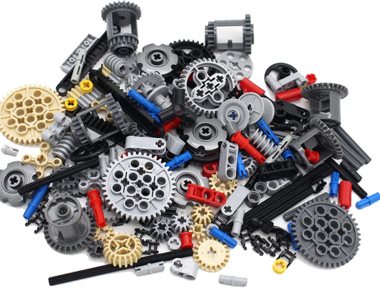 182PCS Gear and Axle Set for Technic Parts Compatible with Major Brand Technic Parts, DIY Gears Assortment Pack(Liftarm, Pins, Axles, Connectors) for Technic Building Blocks Set