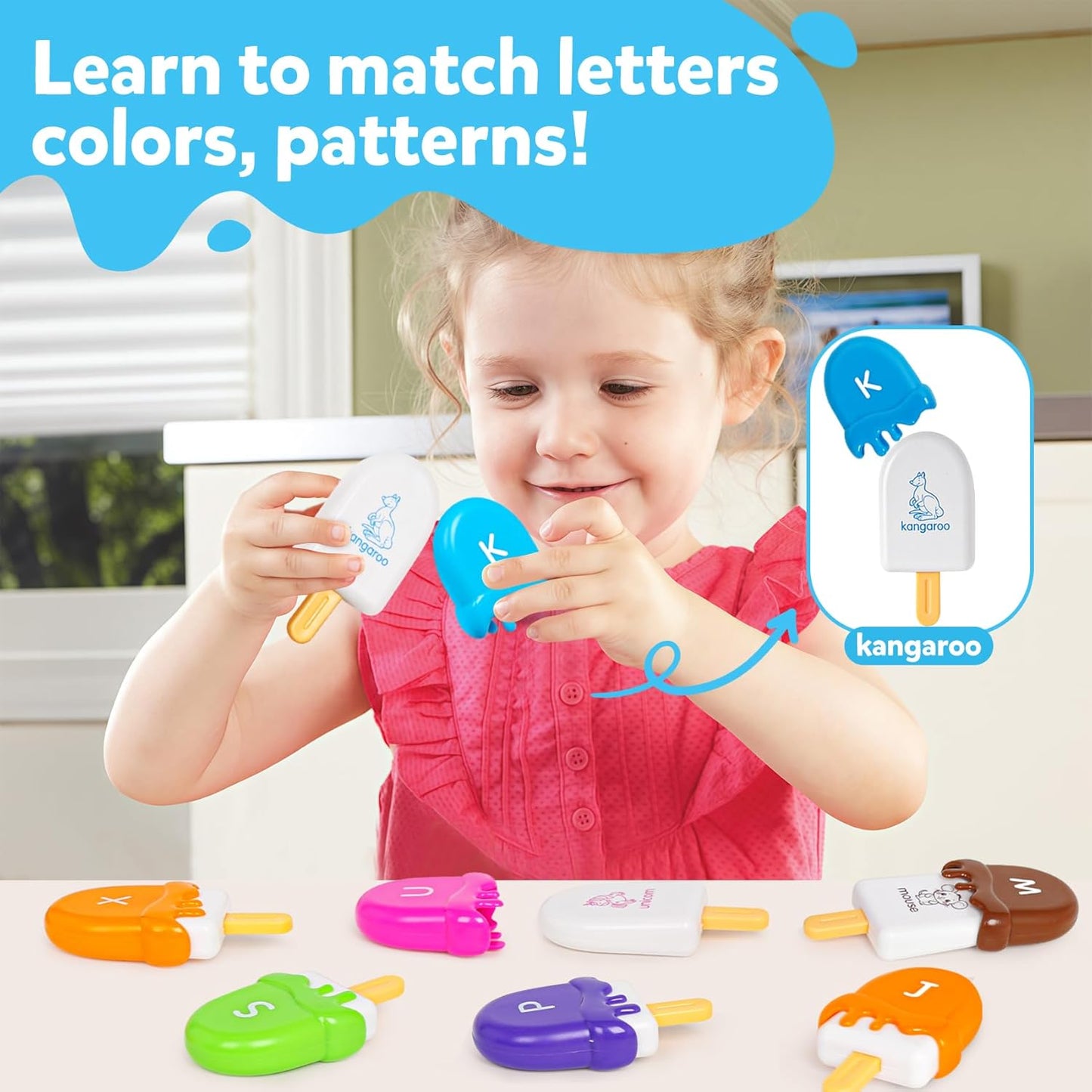 TSYAN Ice Cream Toy Set - Number & Shape Sorting Stacking Bucket for Toddlers - Educational Counting Color Recognition - Fine Motor Toys Math Learning Toys for Kids Ages 3+Year Old