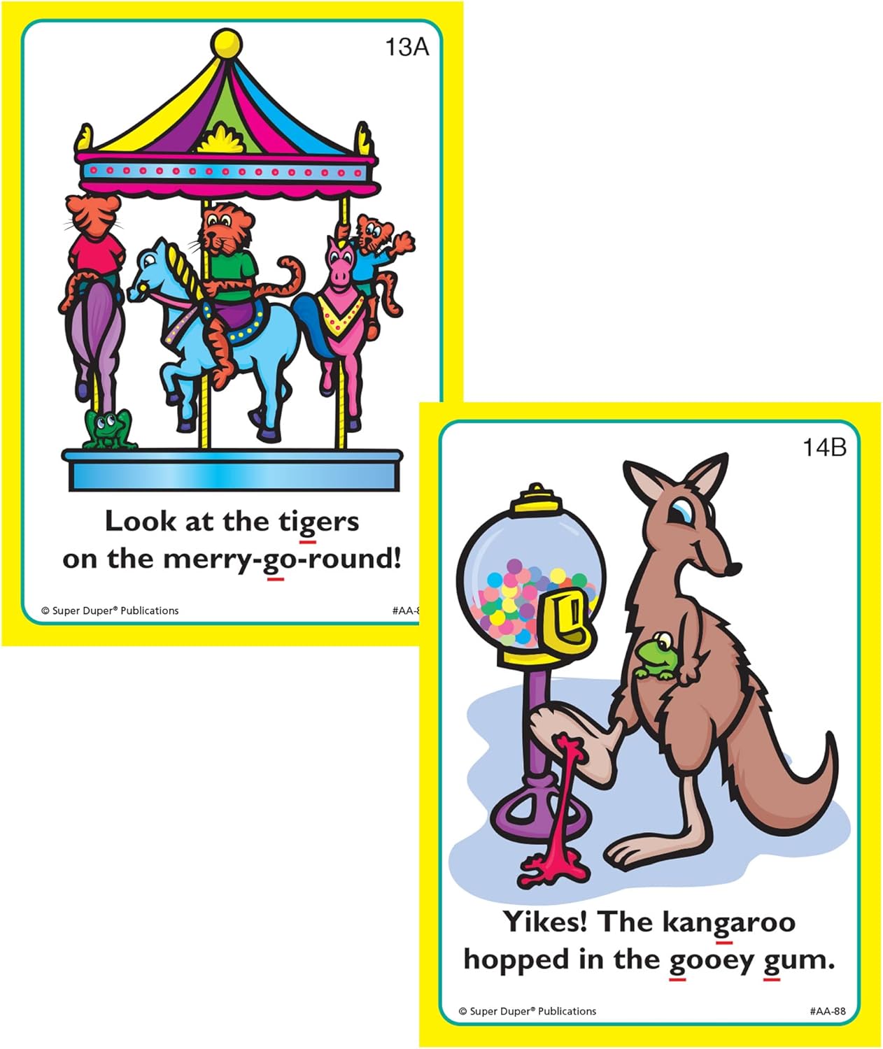 Super Duper Publications | Say and Do® Action Articulation G Sounds Fun Deck | Vocabulary and Language Development Flash Cards | Educational Learning Materials for Children