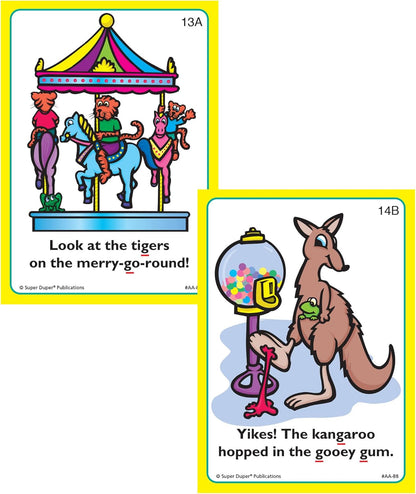 Super Duper Publications | Say and Do® Action Articulation G Sounds Fun Deck | Vocabulary and Language Development Flash Cards | Educational Learning Materials for Children