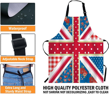 WONDERTIFY Science Education Sketch Apron,Laboratory Chemistry Book Equation Loupe Beaker Flask Glass Bib Apron with Adjustable Neck for Men Women,Suitable for Kitchen Cooking Chef Grill Bistro Apron