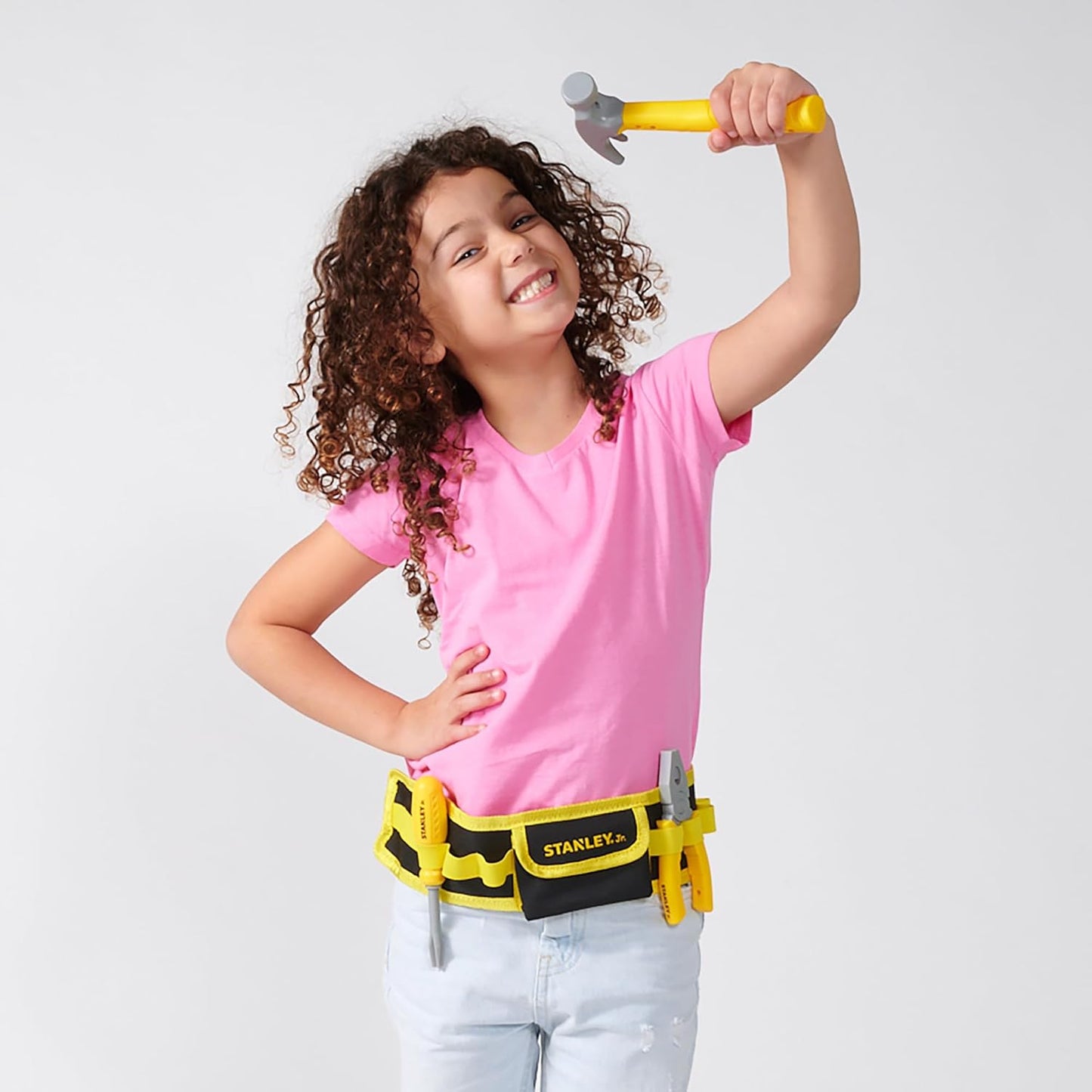 Stanley Jr. Kids Tool Set for Pretend Play - Hammer, Ruler & Builders Tools for Kids - Fun & Educational for Little Builders & Creative Playtime Adventures Age 3+ 25 Pcs.