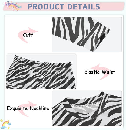 ALAZA Shark Starfish Palm Tree 2 Piece Pajama Set Long Sleeve Top and Pants Sleepwear Unisex - Colors A