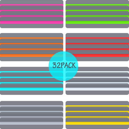 Guided Reading Strips Highlight Strips Colored Overlay Highlight Bookmarks Help with Dyslexia for Crystal Children and Teacher Supply Assistant (6 Pieces)