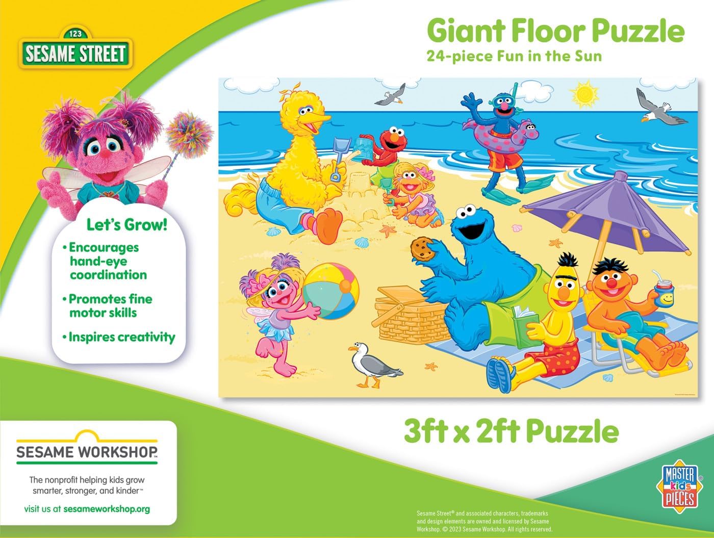 MasterPieces Floor Puzzle - Jumbo Size 80 Piece Jigsaw Puzzle for Kids - USA Map Shaped Puzzle - 3ftx2ft