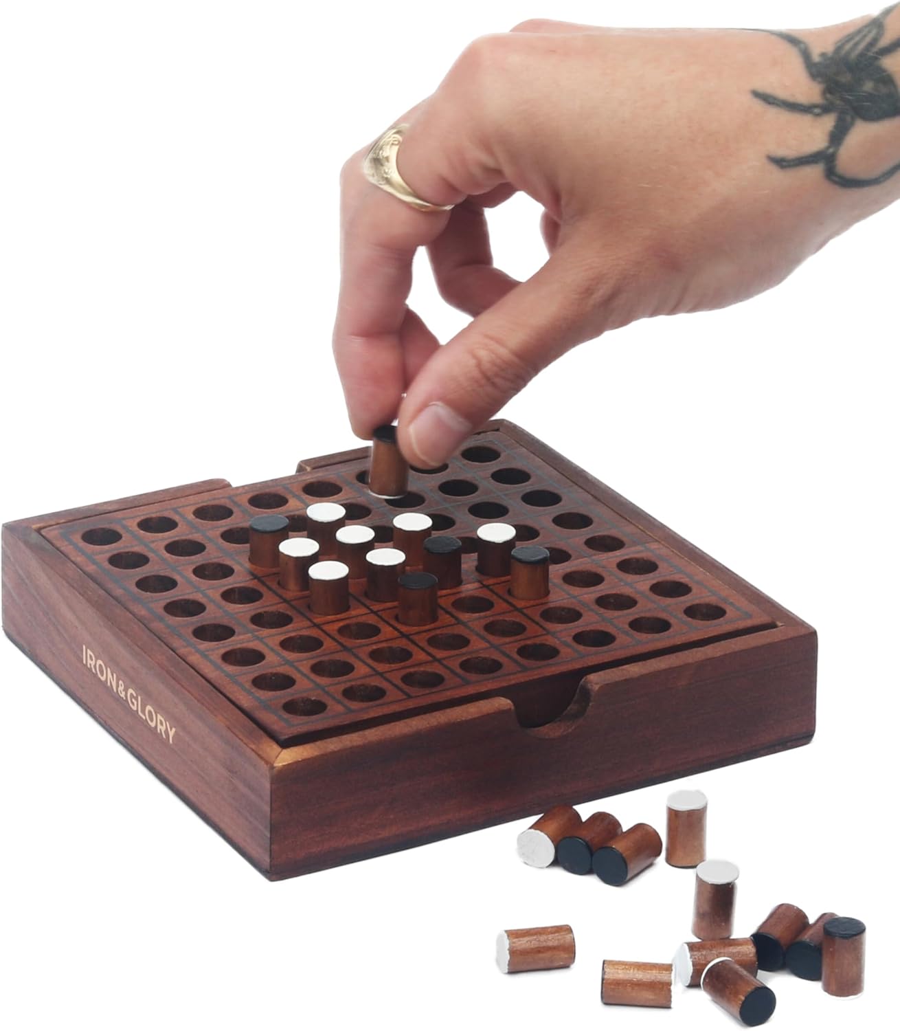Iron & Glory Shapeshifter Wooden Board Game | Board Games for Family Night | Coffee Table Decor | Family Board Games & 3D Puzzle | Puzzle Board & Wooden Living Room Decor