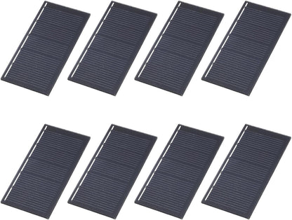 MECCANIXITY 8PCS 1.5V 0.09W 0.06A Mini Solar Panels for Solar Power, Small Solar Photovoltaic Cells Charge DIY Electric Toy Materials Solar System Kits, 1.18" x 1.18"