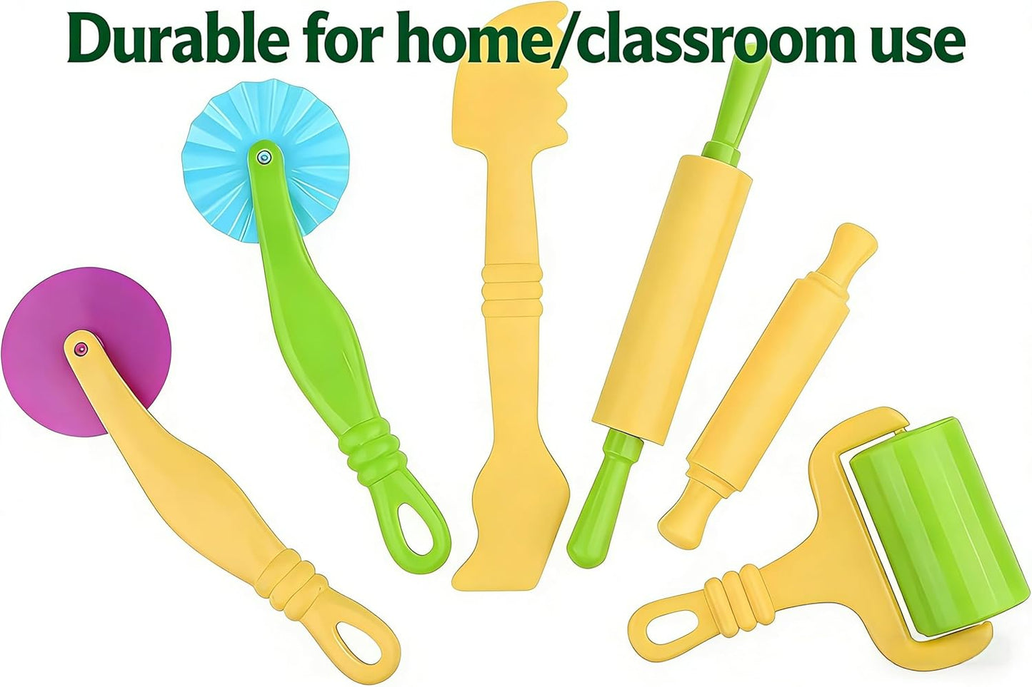6-Piece Kids’ Dough Tool Set – Colorful, Child-Safe Modeling Clay Accessories for Small Hands