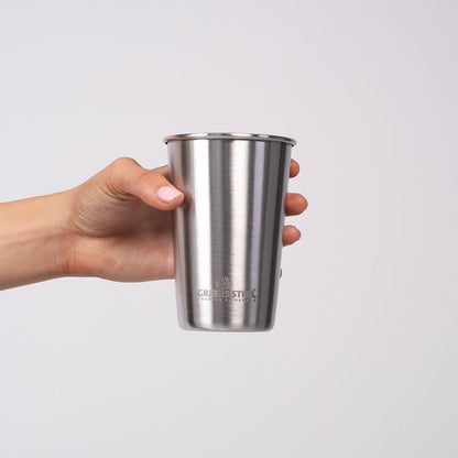 10oz Kids Cups – Stainless Steel Cups for Home, Party, Camping & Outdoor Activities – BPA Free, Unbreakable, Premium Stackable Metal Drinking Glasses for Children (4-Pack)