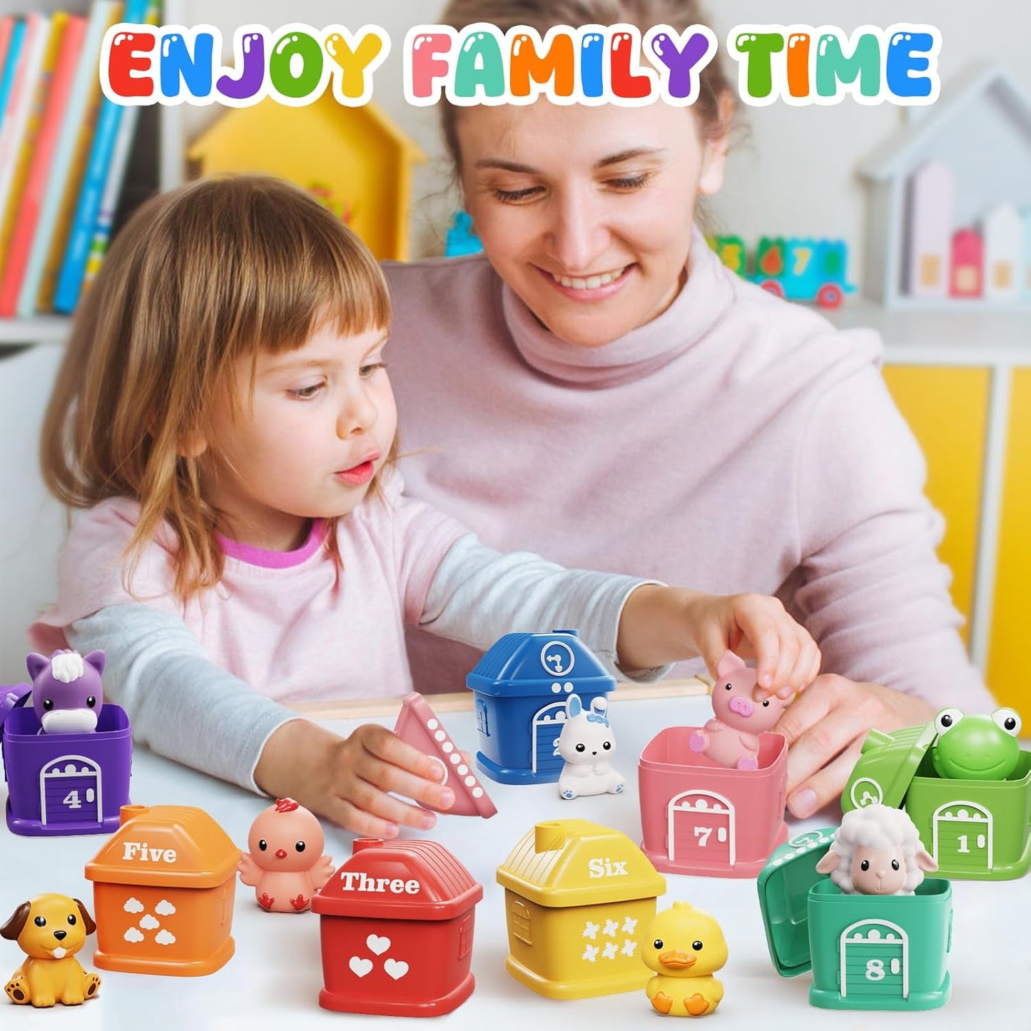 Toddler Boy Girl Toys 1-2-3, Train Set for Toddlers 2-4 with Music & Light, Toys for 1 2 3 Year Old Boy Girl, Counting Matching Sorting Montessori Learning Toy, 1 2 3 Year Old Boy Girl Birthday Gifts