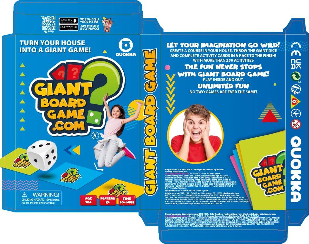 QUOKKA Board Games for Kids 8-12 - Family Games for Kids and Adults - Journey Across the World Card Game Ages 5-9 - Learn Capitals, Flags, Facts, and Map Locations with 195 World Map Cards